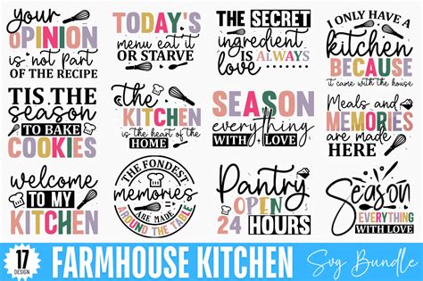 Download Farmhouse Kitchen SVG File - SVG Design Cricut SVG Free PSD Mockups