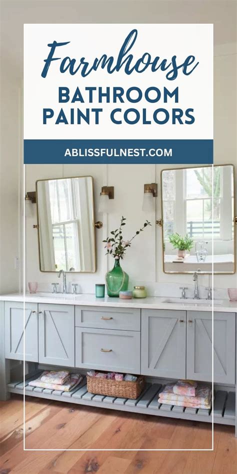 Farmhouse Paint Colors For Bathroom