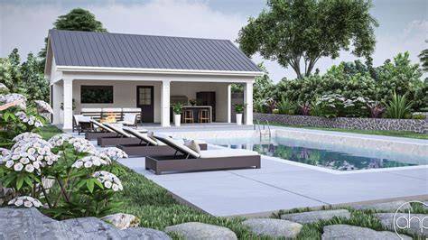 Farmhouse Pool House Design Elements