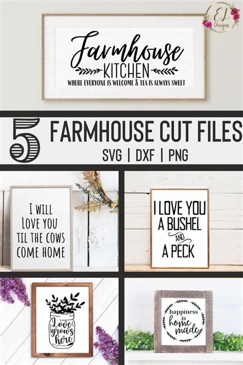 Download Farmhouse Poster Bundle Farmhouse Sign Cut Files