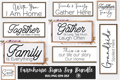 Download Farmhouse Poster Bundle Farmhouse Sign Files For Crafts