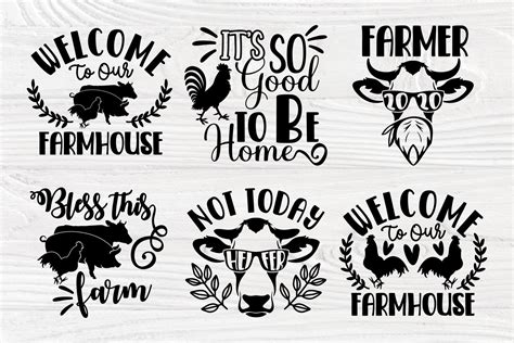 Download Farmhouse SVG Bundle, Farm Signs Cut Files