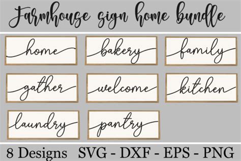 Download Farmhouse Sign Bundle Svg / Png Files Commercial Use