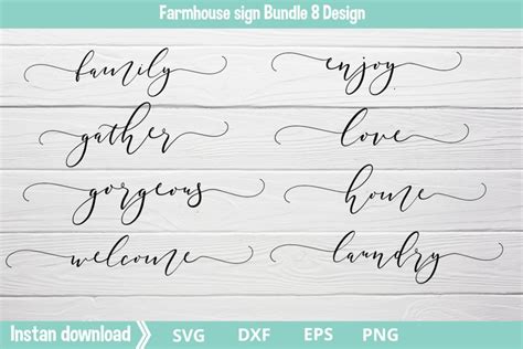 Download Farmhouse Sign Bundle Svg / Png Files Files