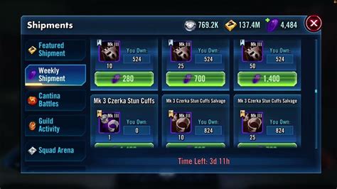 Farming Calculator Swgoh