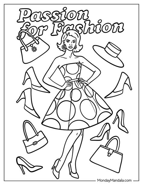 Fashion Coloring Pages Pdf