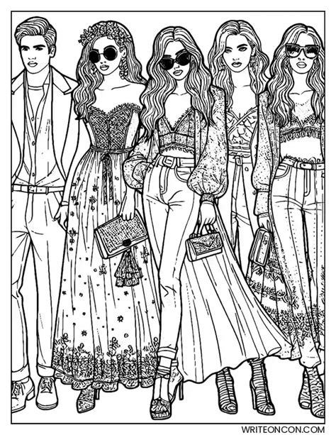 Fashion Coloring Sheet