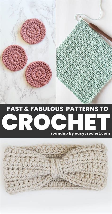 Fast And Easy Crochet Patterns