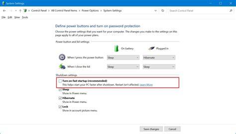 Menu BIOS yang menunjukkan opsi Fast Boot dinonaktifkan