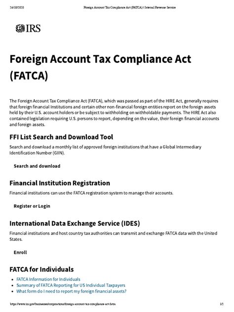 Mastering FATCA: Decoding the Intricacies of the Internal Revenue Code for International Compliance