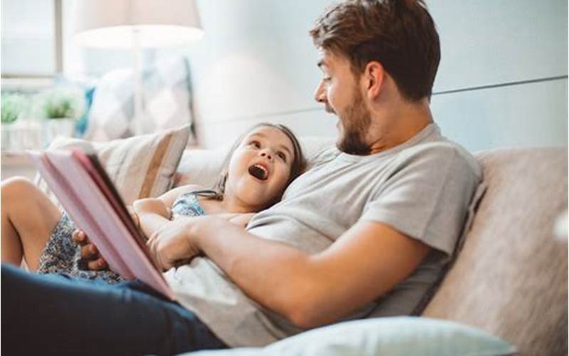 Father And Daughter Reading