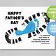 Father's Day Footprint Printable