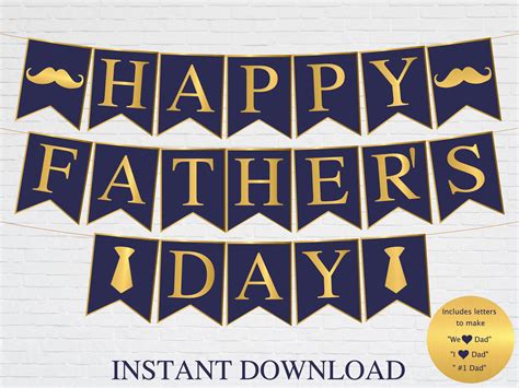 Father's Day Banner Printable