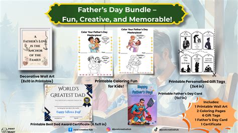 Download Father's Day Bundle Printable