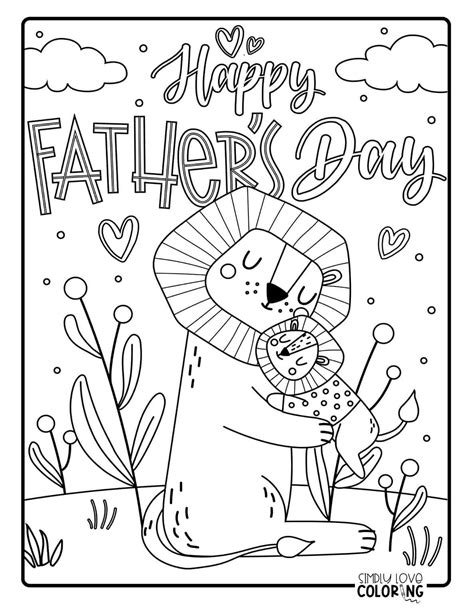 Fathers Day Coloring Sheets