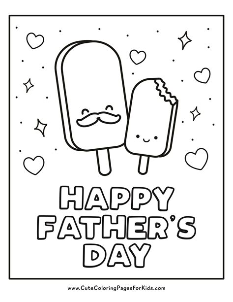 Fathers Day Coloring Sheets Preschool