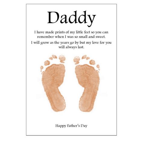 Fathers Day Footprint Printable