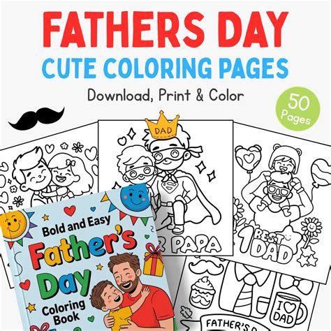 Fathers Day Gifts Coloring Pages