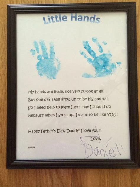 Fathers Day Handprint Poem Printable