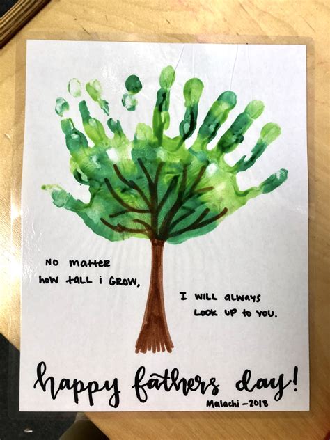 Fathers Day Handprint Tree Free Printable