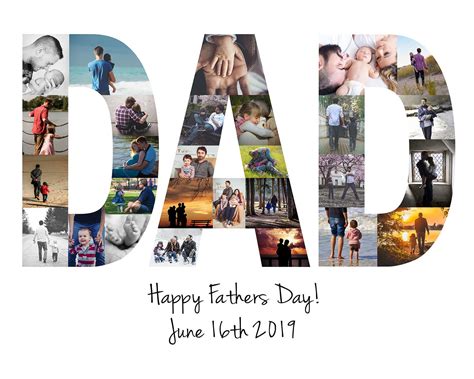 Fathers Day Photo Collage Template