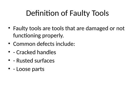 Faulty tools and a rickety framework
