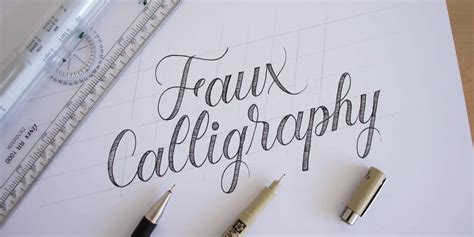 Faux Calligraphy Techniques