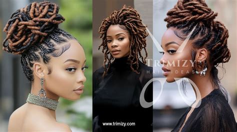 Faux Locs Updos