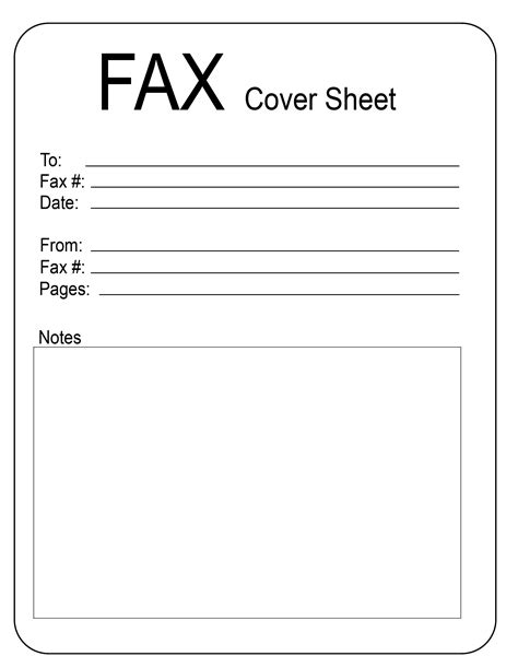 Fax Cover Sheet Printable Free