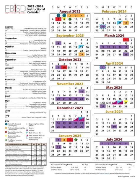 Fbisd 2024 Calendar