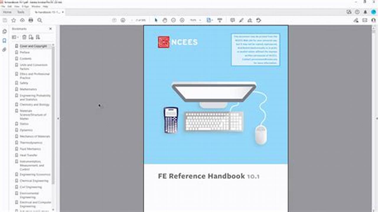 Fe Reference Handbook Pdf 2024