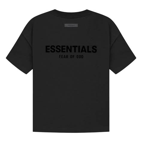 Fearlessly Sleek: The Black T Shirt from Fear Of God Essentials