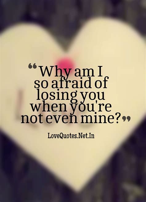 Fear of losing love lyrics
