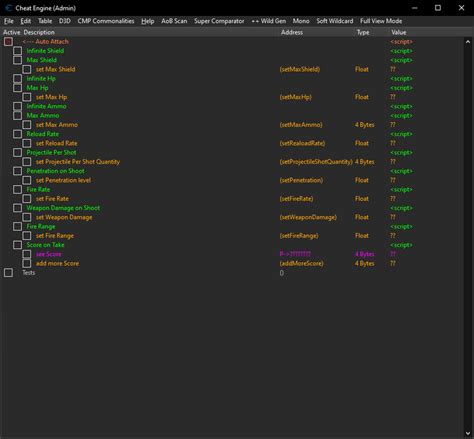 FearLess Cheat Engine - Index page