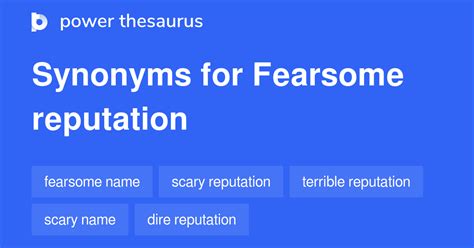 Fearsome reputation