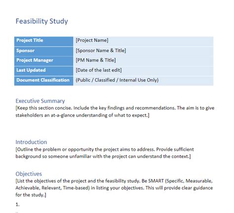 Feasibility Plan Template Gif