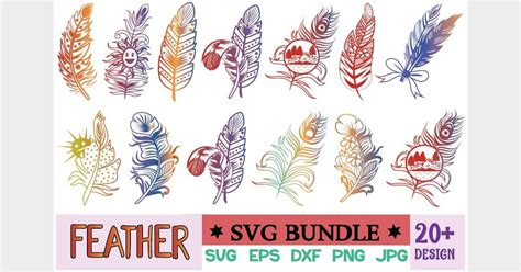 Download Feather Bundle Creativefabrica For Crafts
