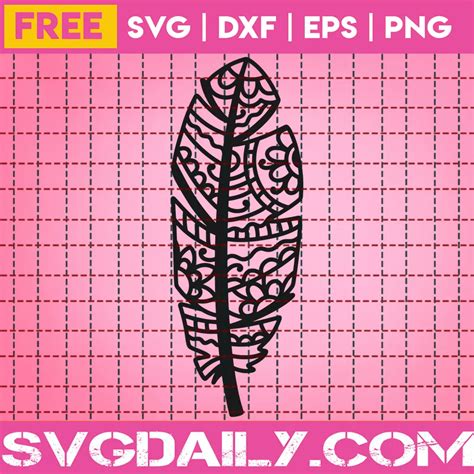83+ Feather Mandala SVG Free, Feather SVG Boho Feather SVG Sunflower Feather Mandala. Decorative Feather Mandala Zentangle Black And White Clipart Free SVG