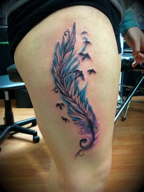 Feather With Bird Tattoo Meaning