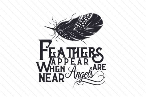 Download Feathers Appear when Angels Are Near SVG File - SVG Design Creativefabrica DXF Files