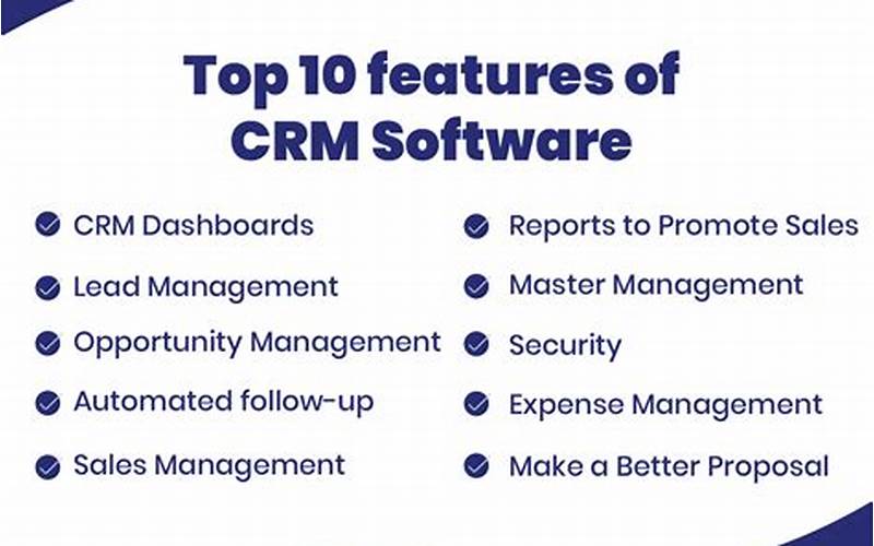 Features Of Crm Software