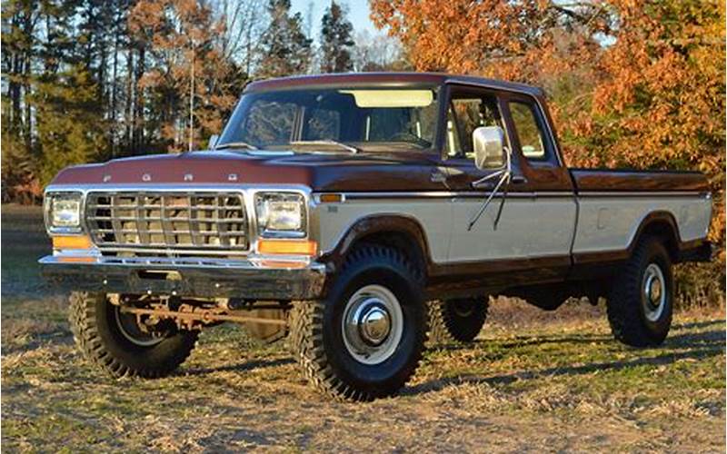 Features Of The 1979 Ford F350 Ranger