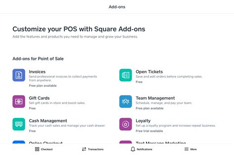 Features and Add-ons