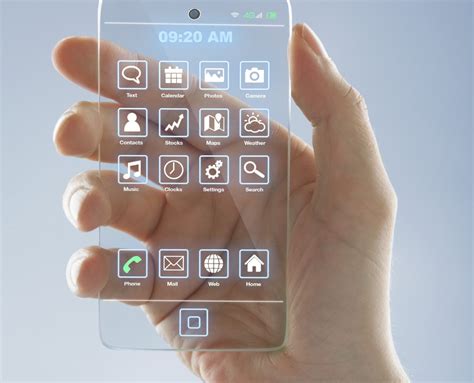 Futuristic cellphone features image