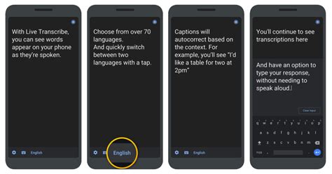 Features of Live Transcribe App
