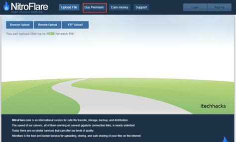 Features of Nitroflare include: