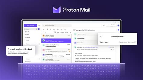 Features of ProtonMail include: