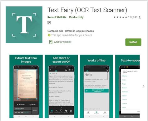 Features of Text Fairy (OCR Text Scanner)