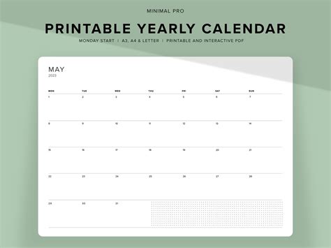 Features to Look for in a Printable Calendar