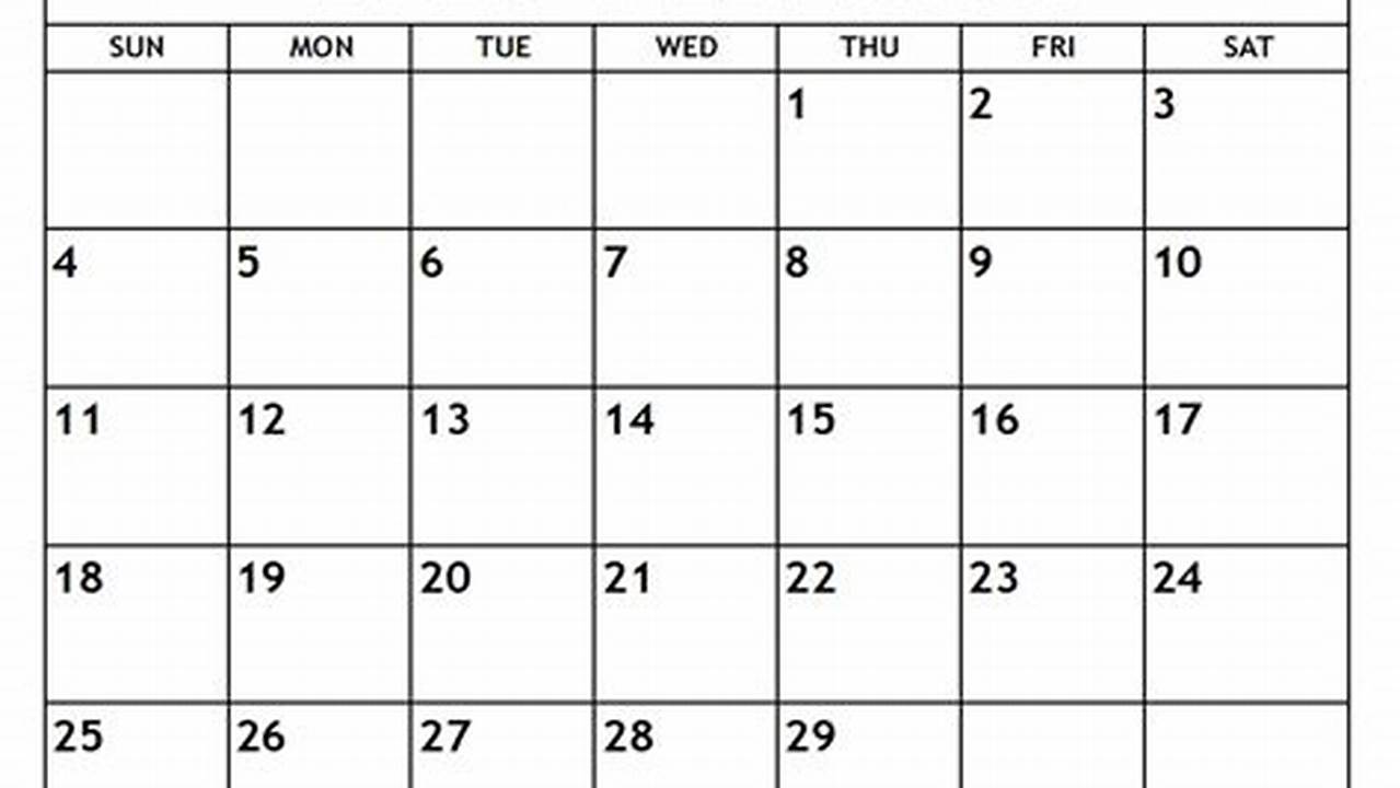 February 2024 Calendar With Notes Print